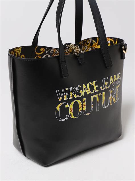 borsa versace jeans linea x dis 7 bianco|Versace Jeans Couture Borsa tote con stampa .